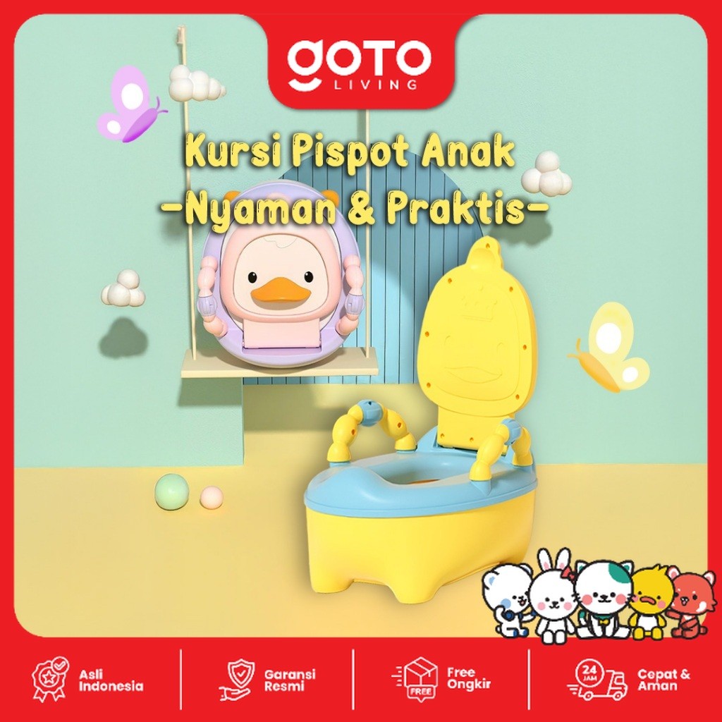 Goto Nunu Baby Chair Potty Seat Toilet Training Closet Duduk Anak Anti Slip
