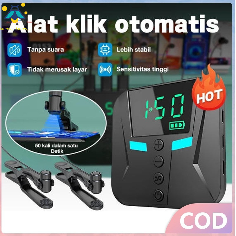 [COD]Auto Clicker Alat Tap Tap Layar untuk Smart Phone Multifunctional Layar Ponsel Klik Otomatis Au
