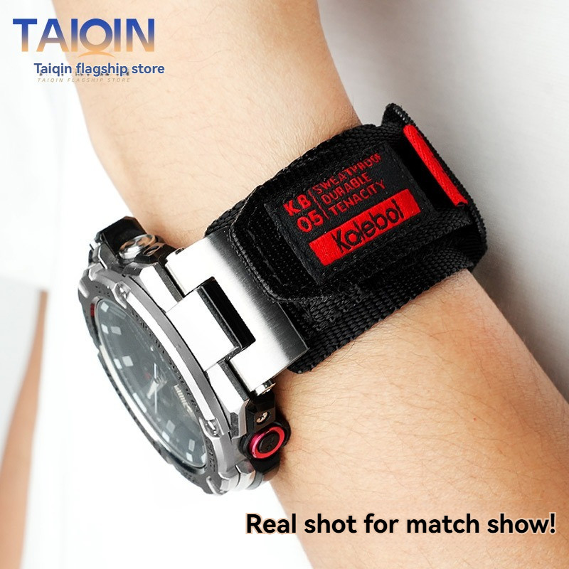 GST-B100 nylon strap For Casio G-SHOCK GST-210/W120L/S130/S310 W300/410G modified fabric Watchband m