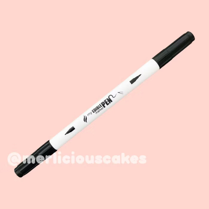 Black My Flavor Edible Pen Marker Dual Tips Halal