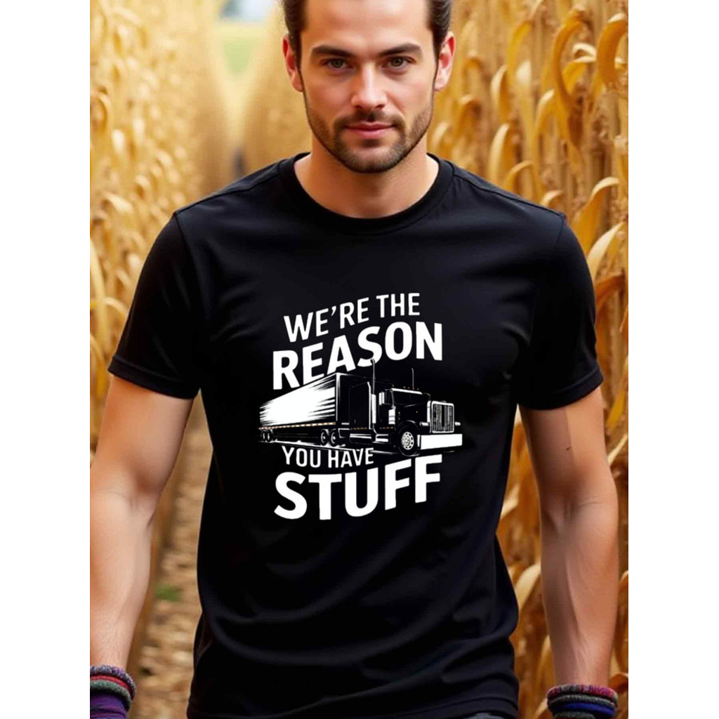 Kaos Sopir Truk - Desain Hook Semi-Trailer - Hadiah untuk Sopir Truk