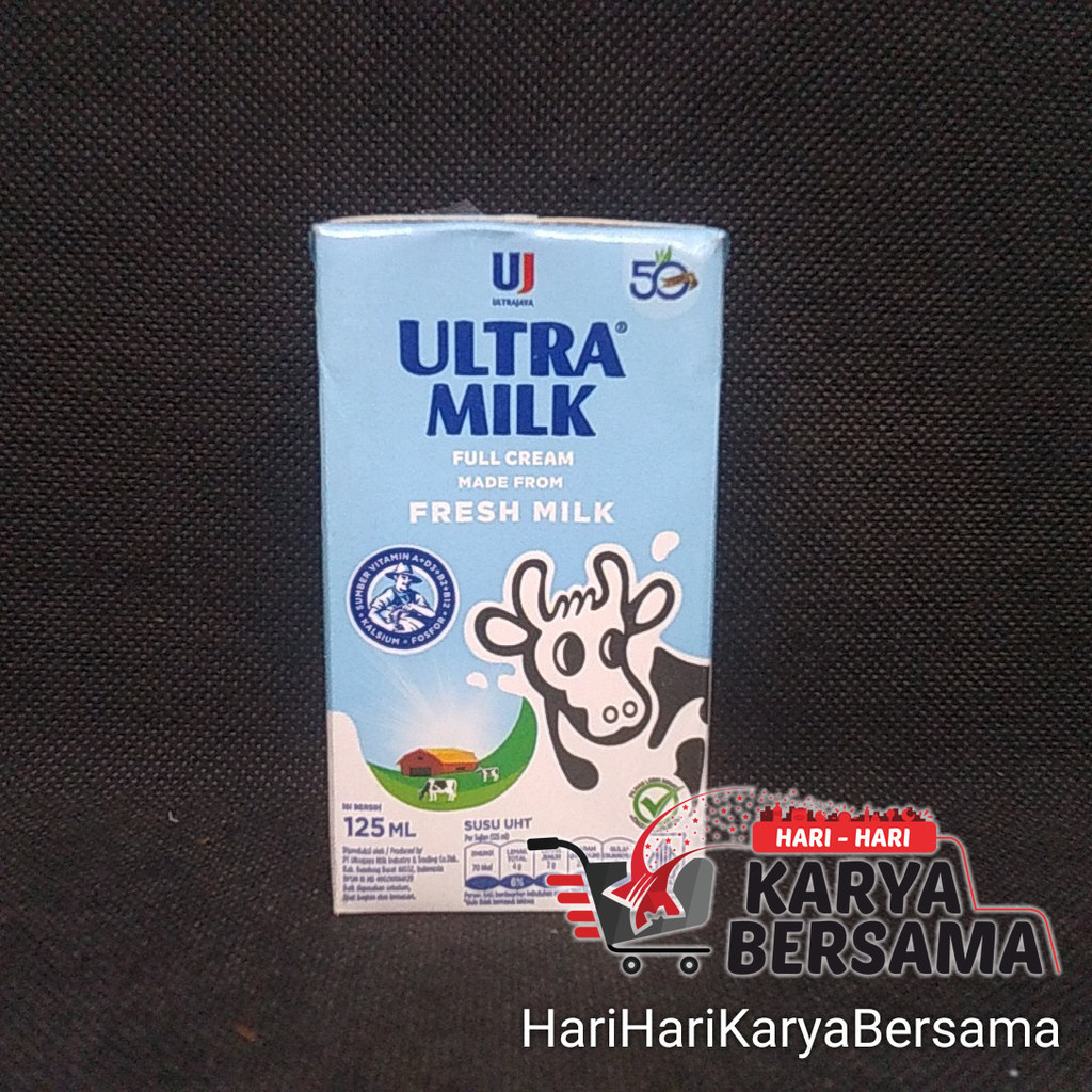 

MINUMAN SUSU CAIR UHT ULTRA MILK FULL CREAM 125ML