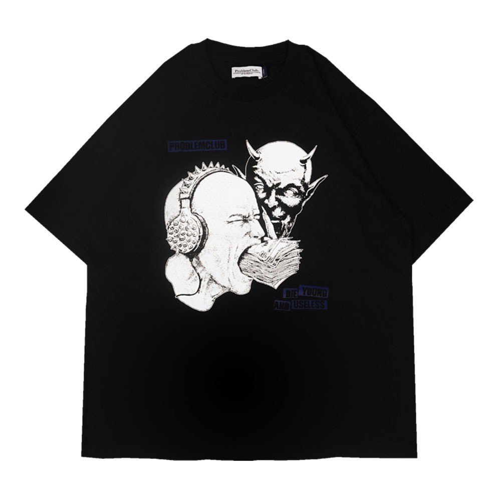 Problem Club - T-Shirt Oversize - Tapok - Black