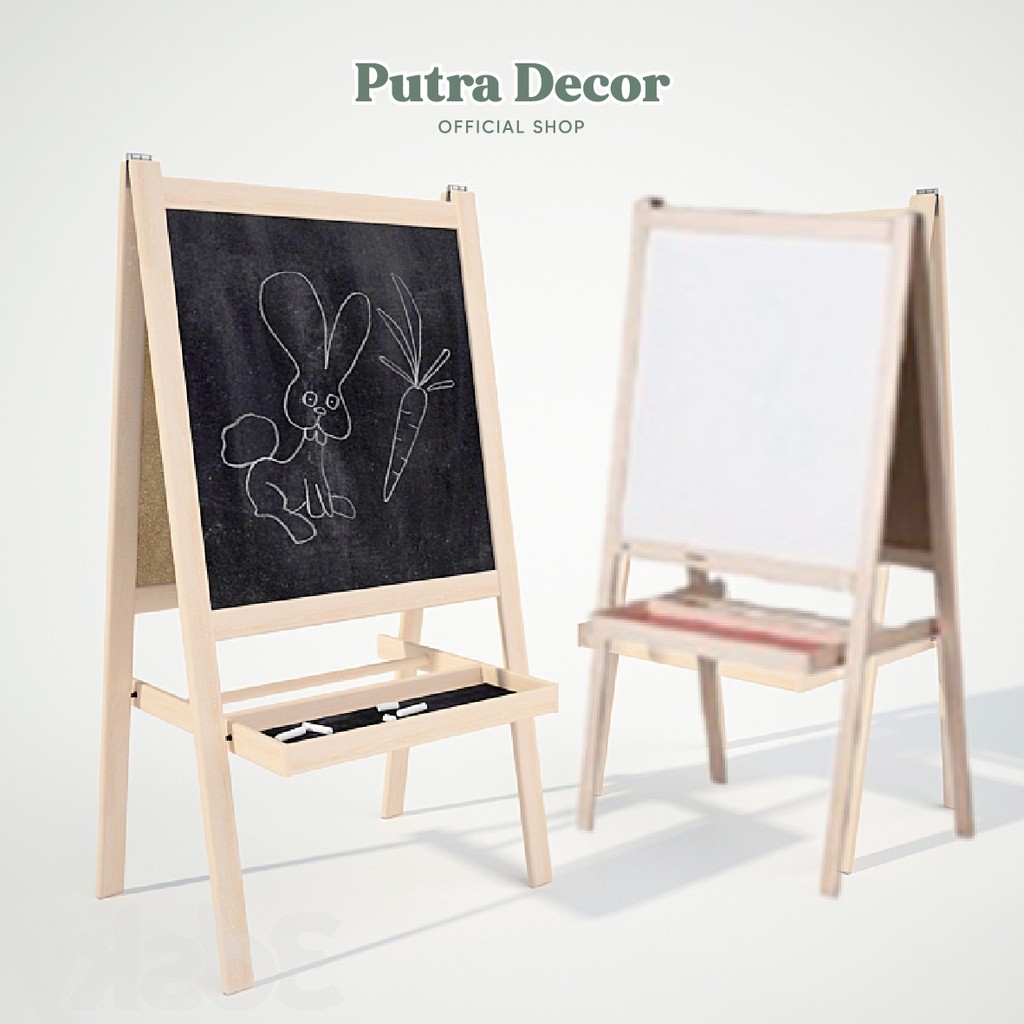 

TERLARIS IKEA MALA Papan lukis, kayu lunak/putih, papan tulis bisa menggunakan spidol kapur MA2361