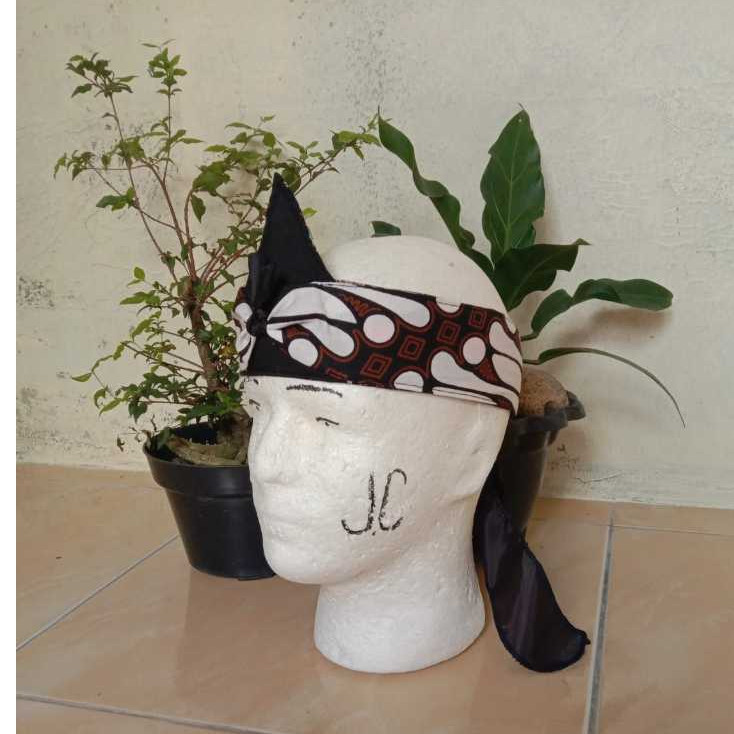 $% TERMURAH IKET KEPALA MOTIF LERENG - BLANGKON SUNDA – UDENG – TOTOPONG SUNDA / JAWA / BALI MOTIF L