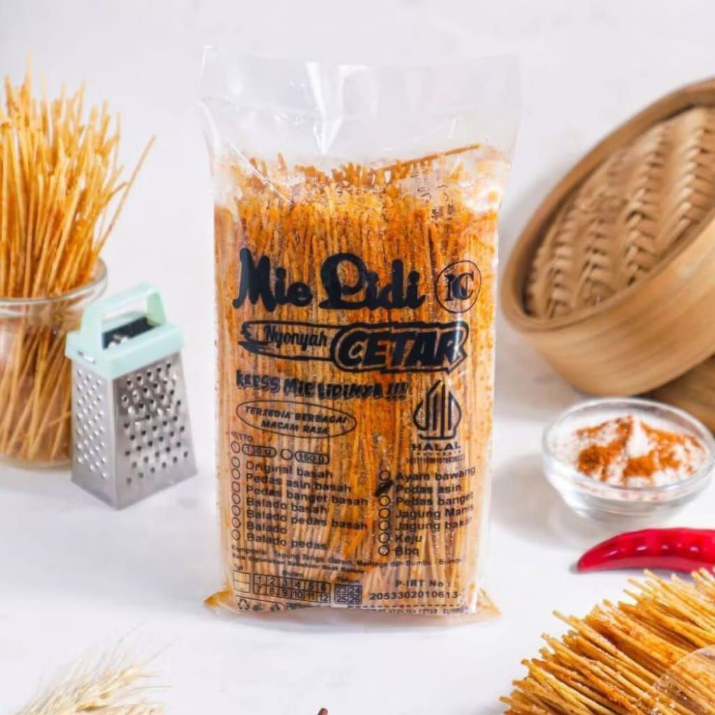 

Mie Lidi Cetar Bumbu Kering