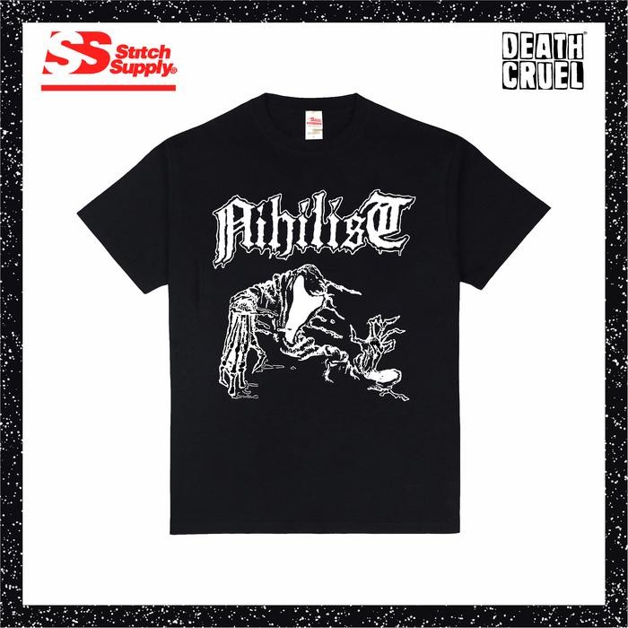 (COD) NIHILIST - 1987 Albm T-shirt Kaos Band Cotton Stitch Supply Heavy - M