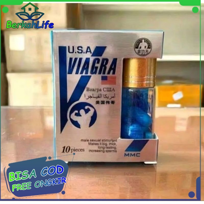 VIAGRA MMC ORIGINAL PIL BIRU ASLI IMPORT USA Vigra Vagra aman pil biru obat kuat pria tahan lama dan