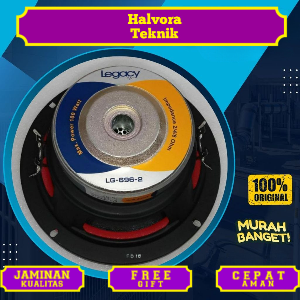 Speaker Legacy 6 Inch Legacy LG 696 2 Subwoofer 6 Inch Legacy 696 Double Coil Audio Subwoofer Mobil