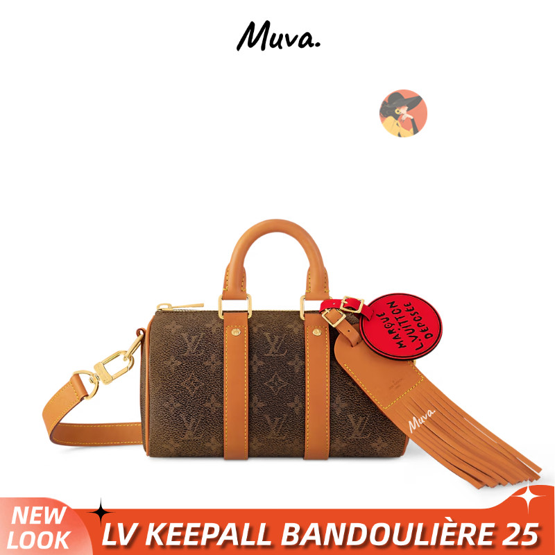 Tas wanita LV Louis Vuitton KEEPALL BANDOULIÈRE 25 BAG M11542