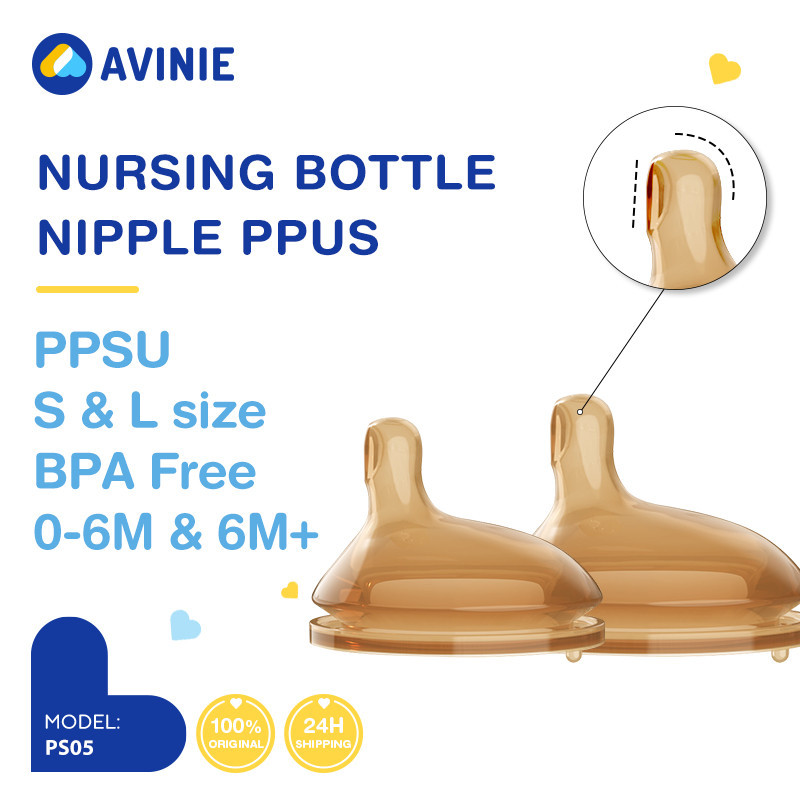 AVINIE Dot Bayi Silikon Newborn PPSU 2PCS Anticolic