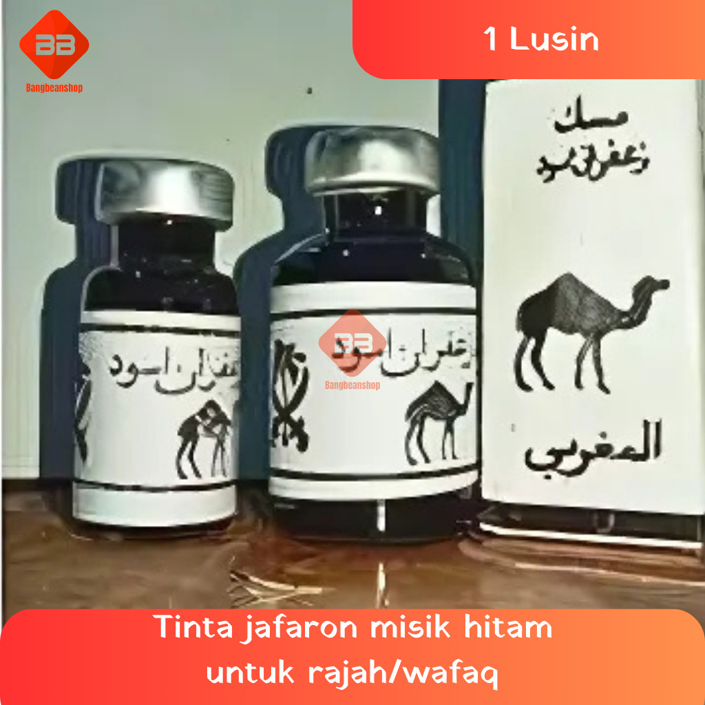 Tinta Jafaron Misik Hitam Premium Untuk R4jah/W4faq 1 Lusin Alat Tulis Stationery