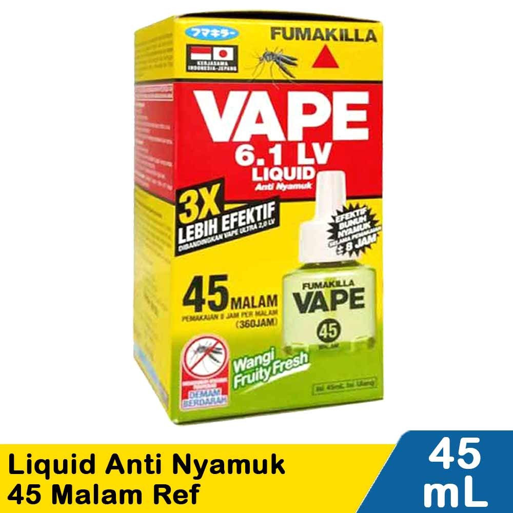 VAPE LIQUID ANTI NYAMUK 45MALAM REF FRUITY FRESH 45mL