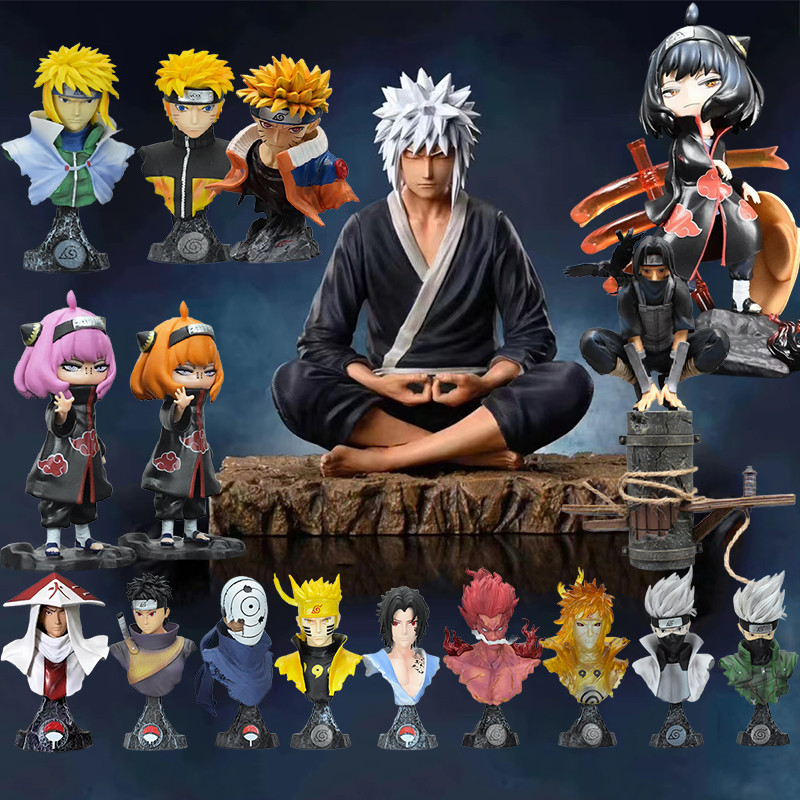 15cm Anime LF Jiraiya Figurine Naruto Action Figure Pain Uzumaki GK Jiraiya Figure Itachi Uchiha Sas