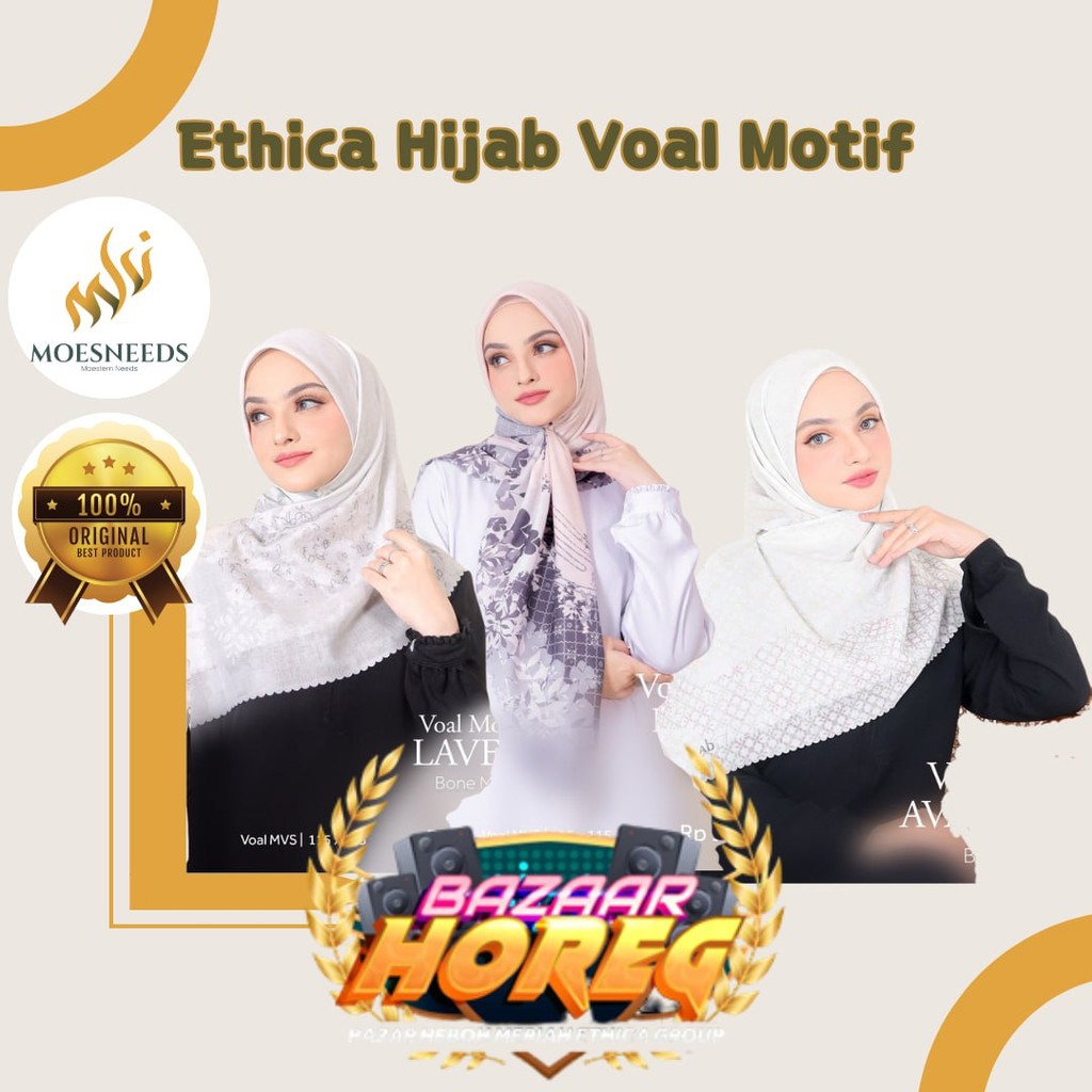 [BAZAR] Ethica Hijab Voal Motif