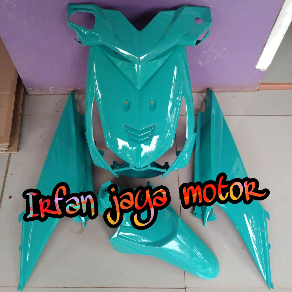 cover body halus beat karbu hijau tosca