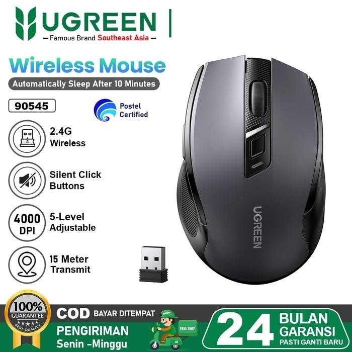 Ugreen Mouse Wireless Gaming Silent Click Max 4000DPI