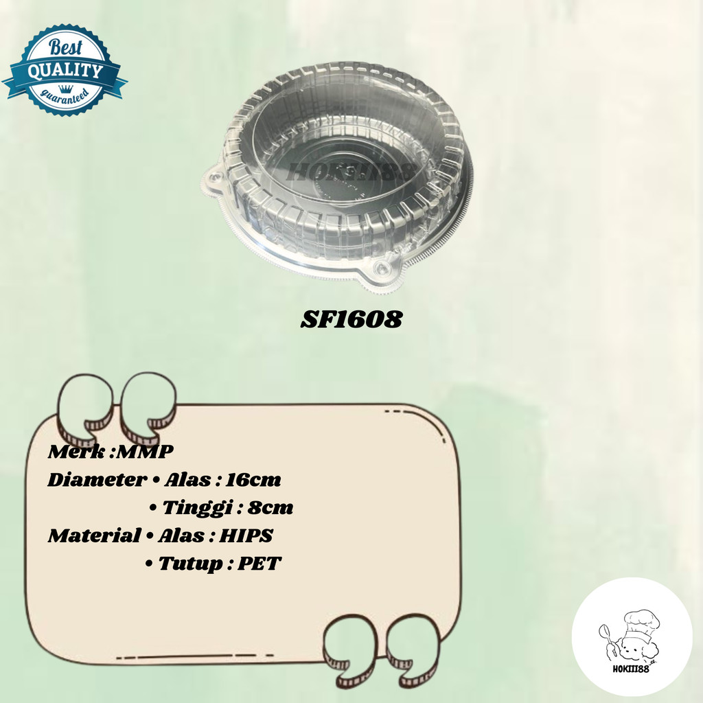 Mika Bolu Sifon 16 cm / Sifon 1608 / Mika Bolu Bulat / Mika Kue Bolu Bulat 16 Cm Tinggi 8 Cm /  Mika