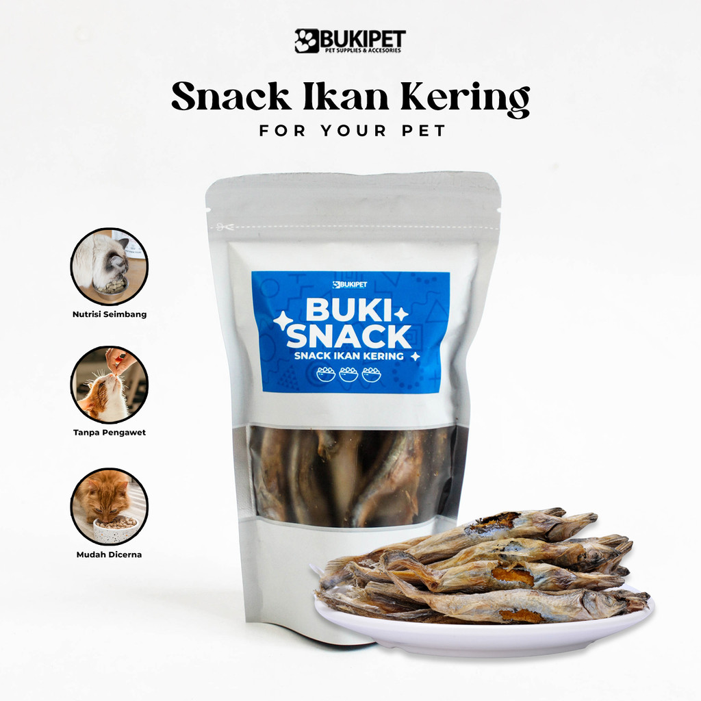 Makanan Snack Ringan Kucing Cemilan Kering Kucing - Snack Ikan Kering
