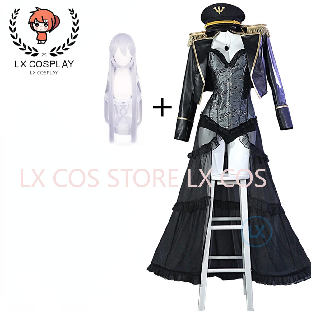 Anime Marin Kitagawa Military Uniform Black Lobelia Cosplay Marin Kitagawa Costume with Cosplay Wig