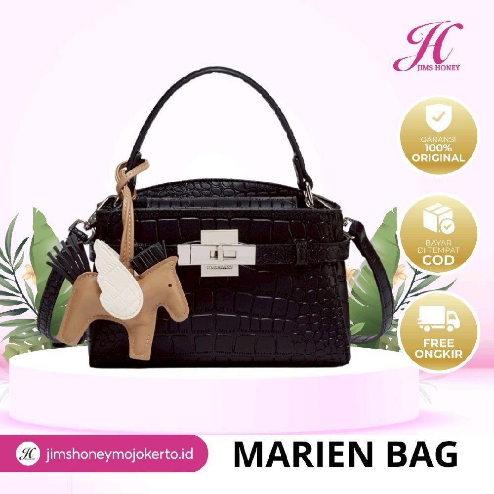 JIMS HONEY MARIEN BAG TAS SELEMPANG BAHU JINJING WANITA KECIL SLINGBAG CROCO FREE BAG CHARM