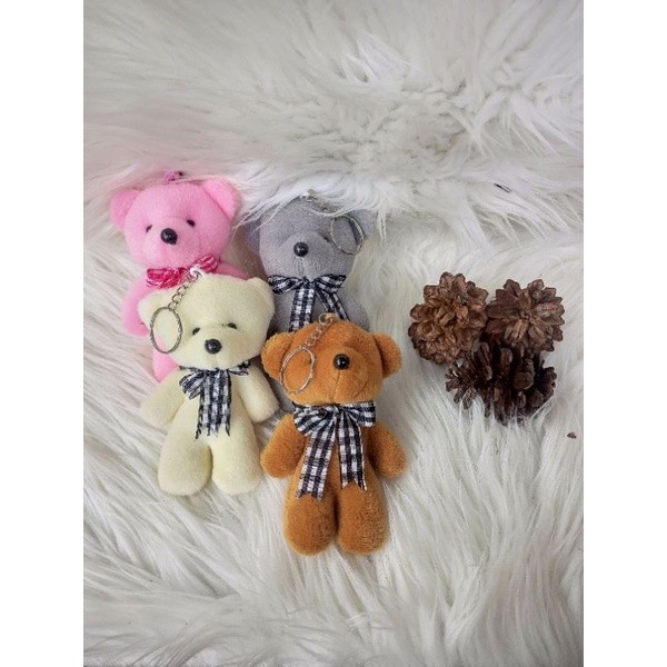 Gantungan Kunci Boneka Beruang Gantungan Tas Teddy Bear Gantungan Boneka Mini Beruang Mini