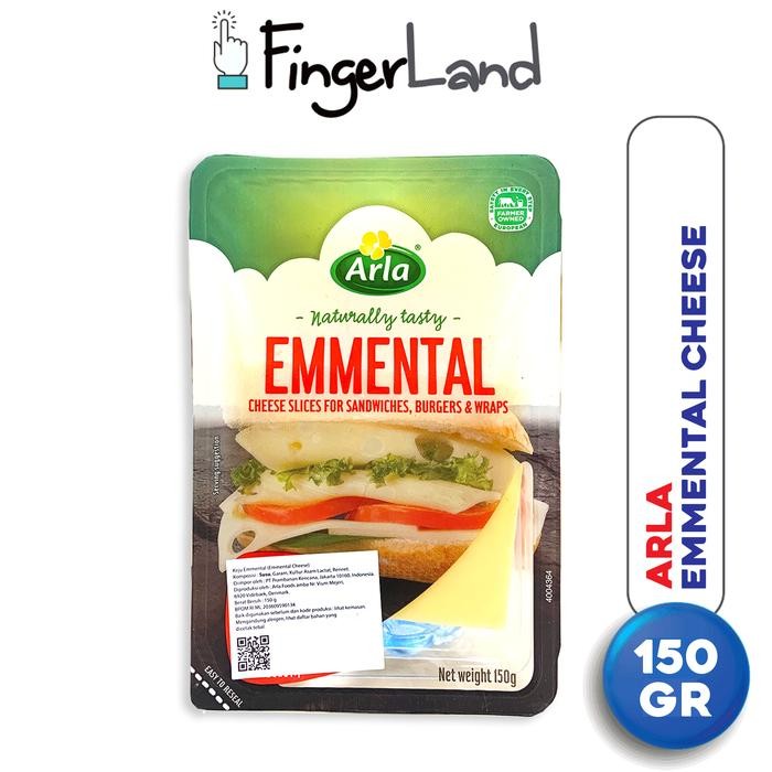 ARLA Emmental Cheese 150 gram Keju Slice & Packing Styrofoam