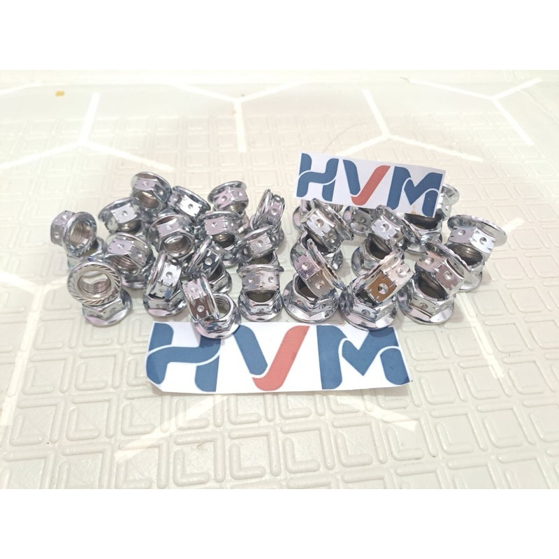 Mur Probolt Baut As roda Drat 14 Dan Drat 17 Crome