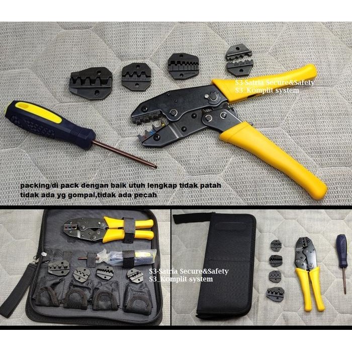 krimping schoen Kecil besar 1 set Tang Crimping skun pres bulat O Y