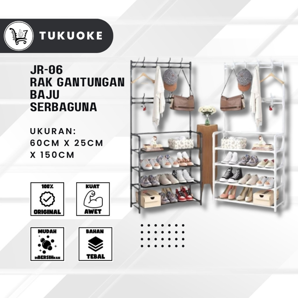 tanekashop - [JR-06] RAK GANTUNGAN BAJU HANGER SERBAGUNA RAK VENUS RAK KABINET RAK APARTEMEN RUMAH T