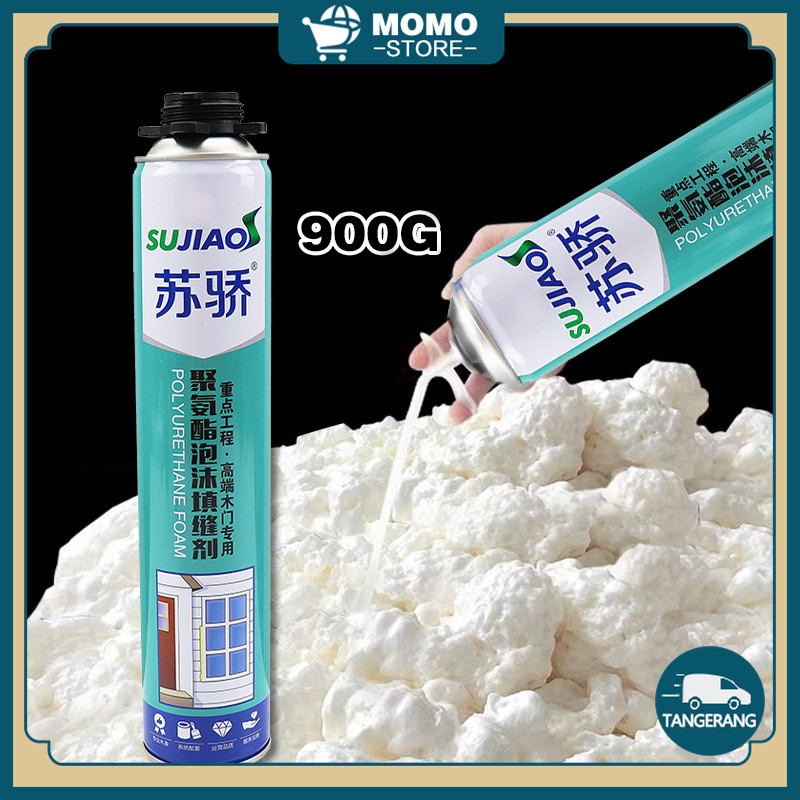 900g PU Foam Spray Pengisi Celah Lubang Busa Anti Bocor Polyurethane PU Sealant Foam Spray