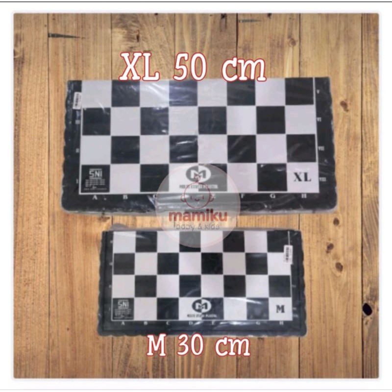 catur plastik / mainan catur hitam putih / catur international / catur