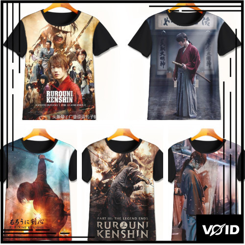 Kaos Samurai X 3D Keren | Kaos Batosai | Baju Batosai Murah Untuk Anak Umur 1-12 Tahun