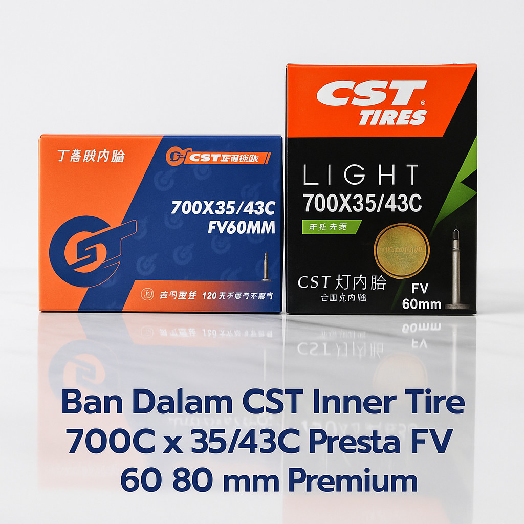 Ban Dalam CST 700C x 35/43C Presta FV 60 80 mm Ultralight Inner Tire Sepeda Road Bike Gravel Touring