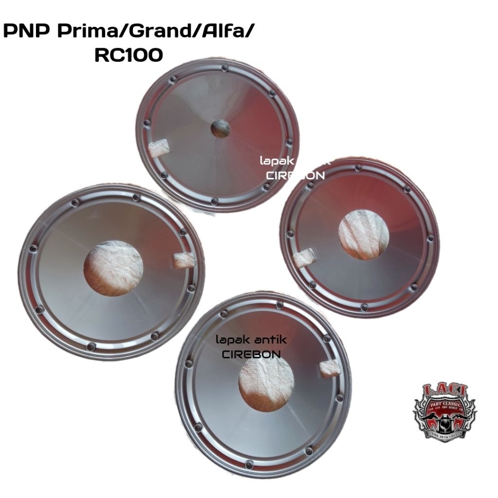 BRUSTYX  Wheeldop Wildop Tutup Velg Motor Ring 17 Astrea Grand Prima RC100 Alfa V75 C70 SILVER ABS S