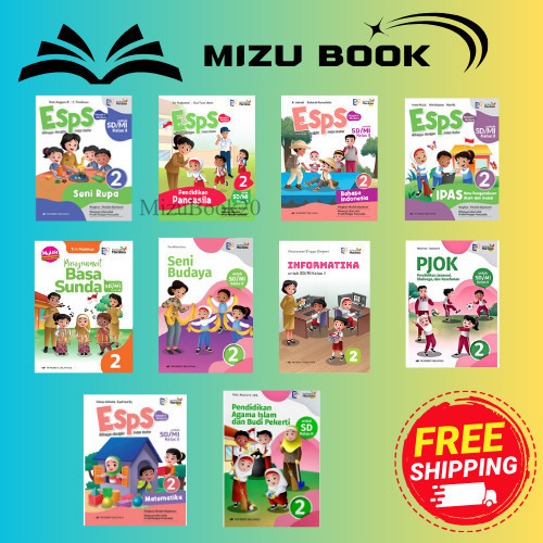 REVISI TERBARU Buku ERLANGGA Semua Mata Pelajaran Kelas 2 SD ( ESPS Bahasa Indonesia, ESPS Matematik