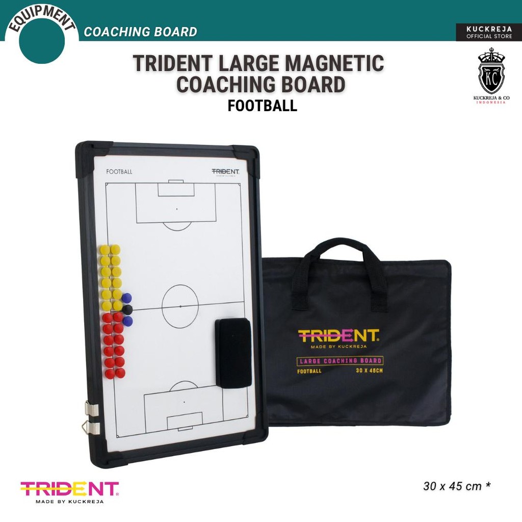 Trident Large Magnetic Coaching Board – Football