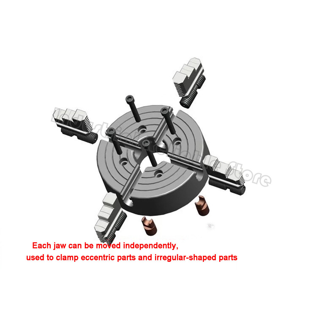 K72-200 4 jaw lathe chuck independent chuck lathe 200mm 8'' inch manual lathe chuck 4-Jaw Independen