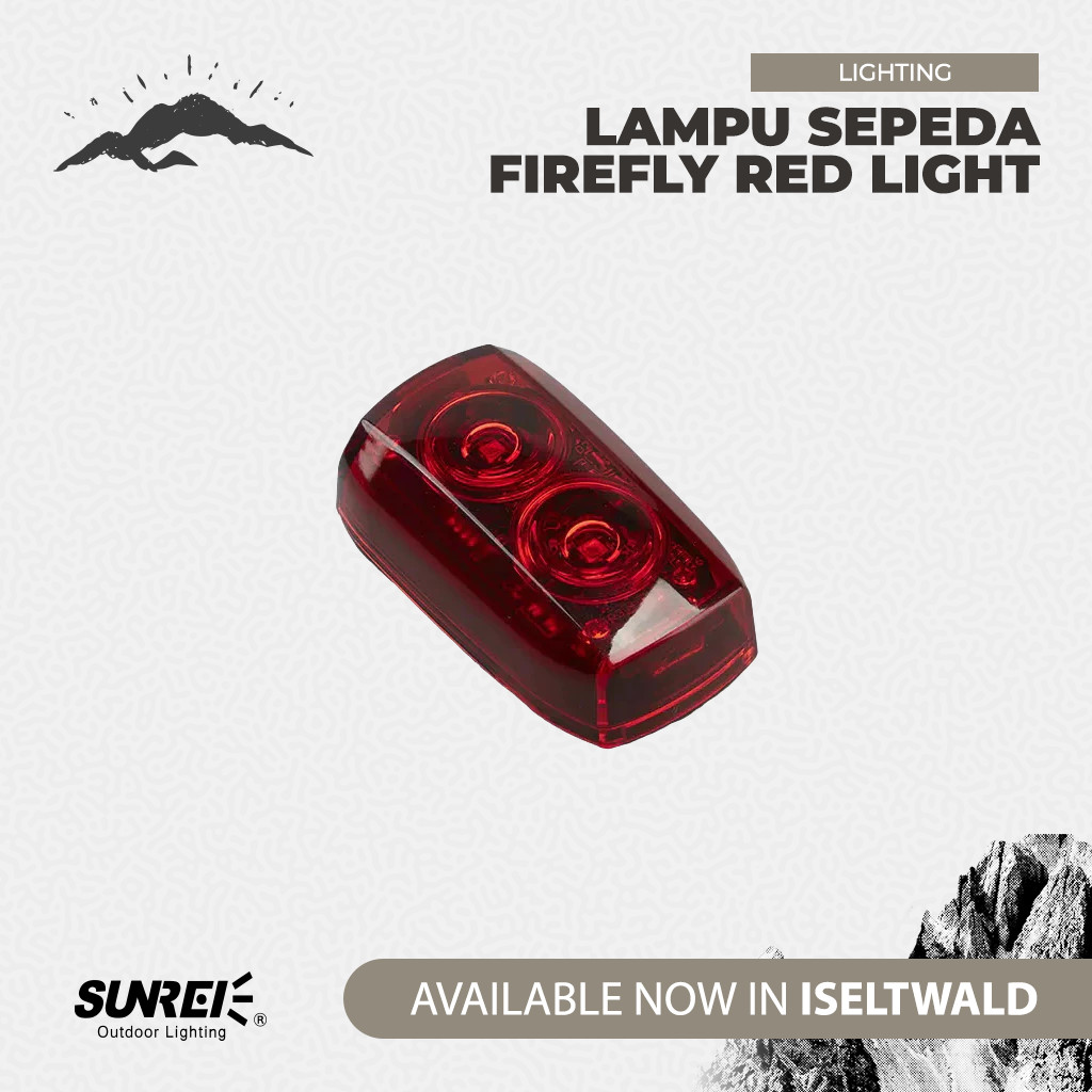 Sunrei Lampu Sepeda Firefly Red Light