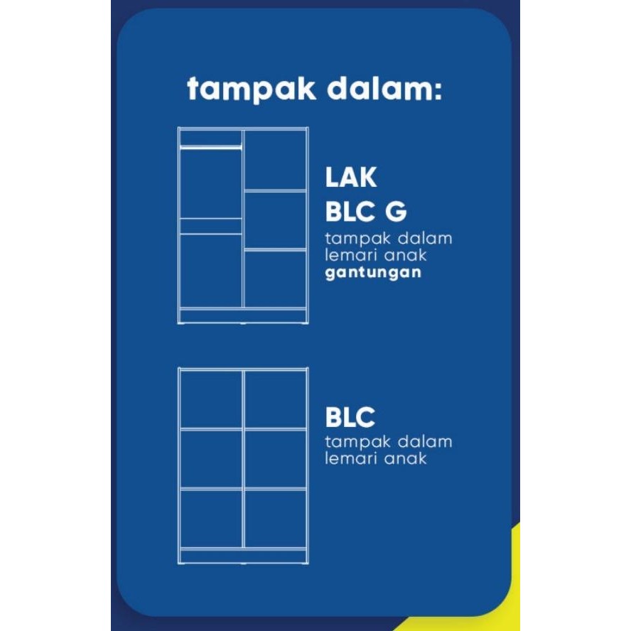 Lemari Anak/ Lemari Kost Murah Meriah | Vhia