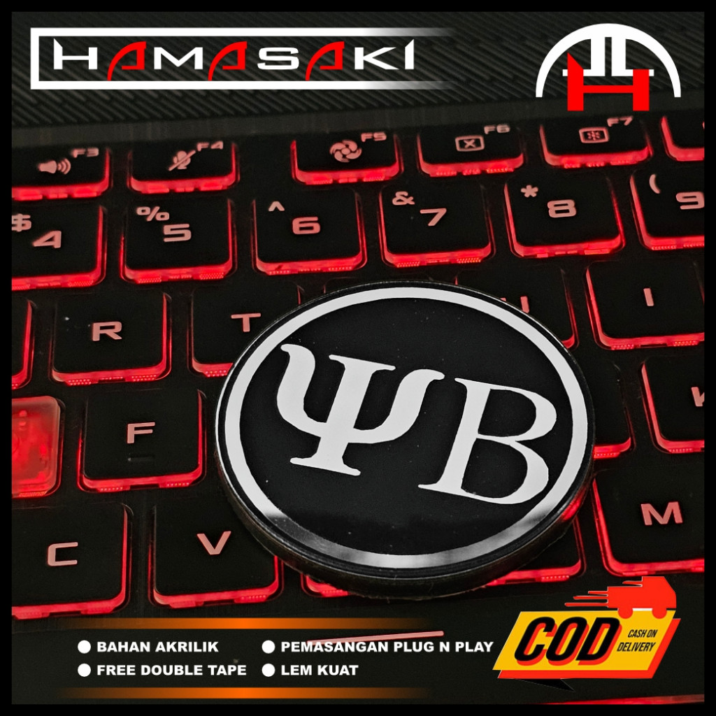 EMBLEM YB LOGGO REZA ARAP BUKAN STIKER ATAU STICKER YB YOUR BAE REZA ARAB EMBLEM MOTOR UNIVERSAL