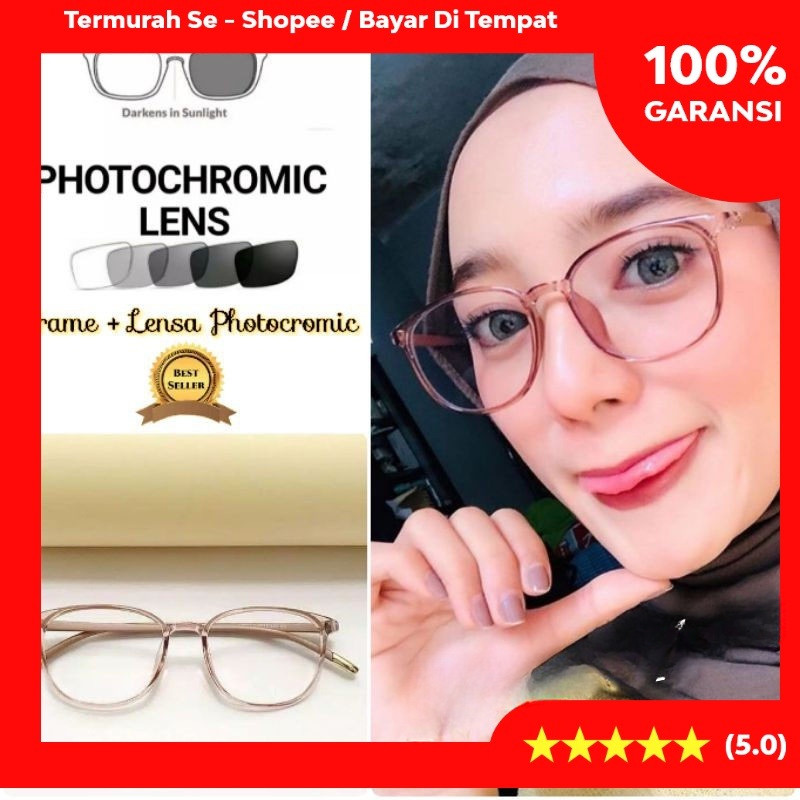 KACAMATA BEST SELLER RINGAN LENTUR 5004 LENSA MINUS PROGRESIF BACA SILINDER ANTIRADIASI PHOTOCROMIC 