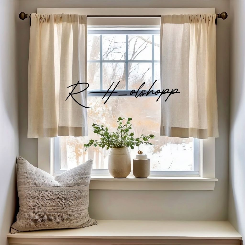 Gorden Jendela Pendek Gorden Jendela Polos Aesthetic Gorden Jendela Kamar