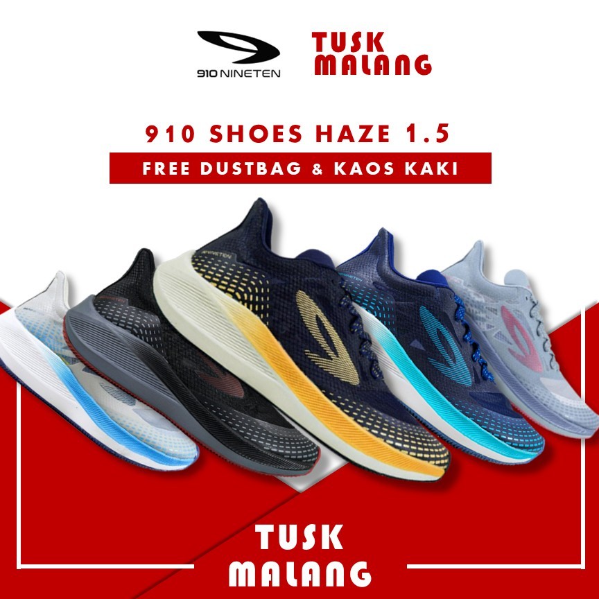 Sepatu Running 910 Nineten Haze 1.5 Original Sepatu Olahraga Lari Pria Wanita 910 Original
