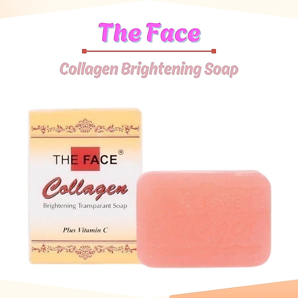 The Face Collagen Brightening Soap 80g/Pembersih Wajah