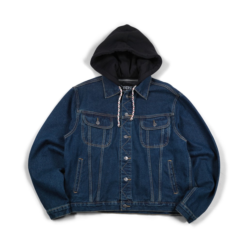 Denim Jacket Hood Marriza Curse Indigo Thanksinsomnia