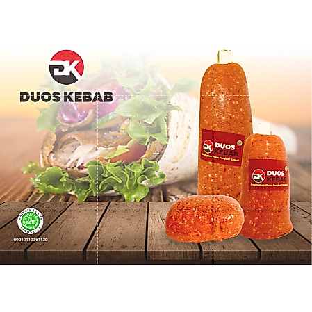 DAGING KEBAB DUOS DAGING KEBAB PREMIUM HALAL - Daging Kebab frozen iris enak |  Kebab Dous reguler 1