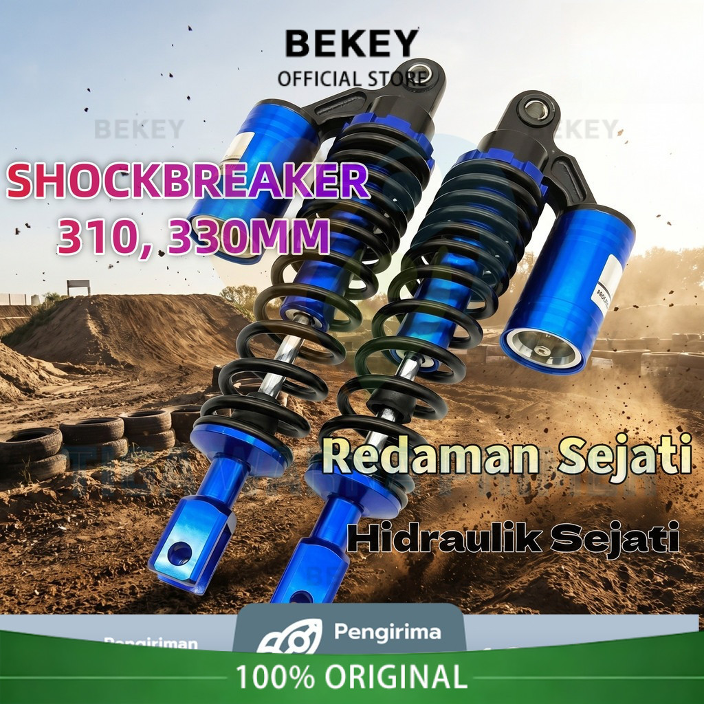 BEKEY Shockbreaker Motor Matic KTC Tipe EVO 270MM 290MM 310MM 330MM Tabung Atas Adjustable Untuk Mio