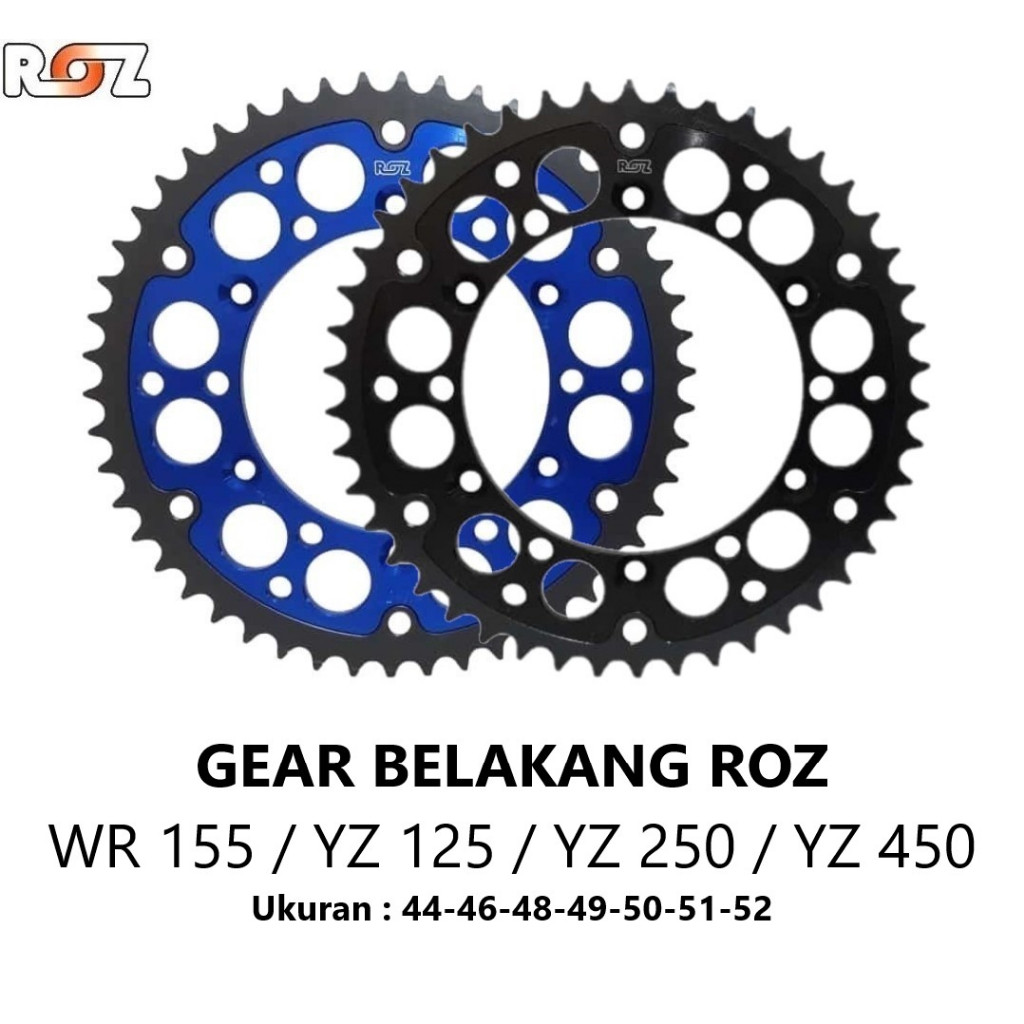 GEAR BELAKANG ROZ 520 YAMAHA WR 155 WR155 YZ 125 250 450 ORIGINAL ROZ