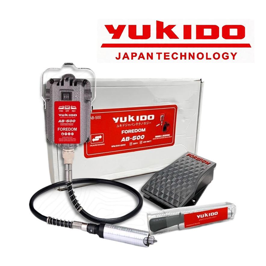 YUKIDO Mesin Bor Gantung Tuner Porting Foredom 2 Arah Die Grinder Tuner Kit Korek Motor Alat Porting